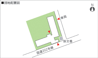 閲覧団地の配置図