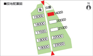 閲覧団地の配置図