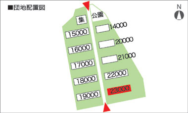 閲覧団地の配置図